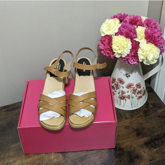 NWOT Swedish Hasbeens, Elsie, Natural, Size 7.5 - Picture 3 of 11